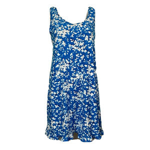 NWT‎ Draper James Dress Womens Sz S Blue White Floral Shift Stretch Sleeveless